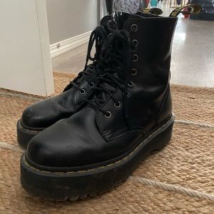 Used pair of Doc Martens Jadon leather boots.